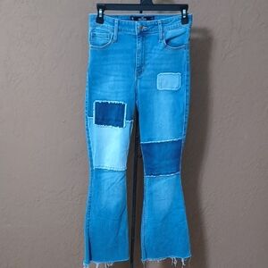 Hollister High Rise Patchwork Jeans